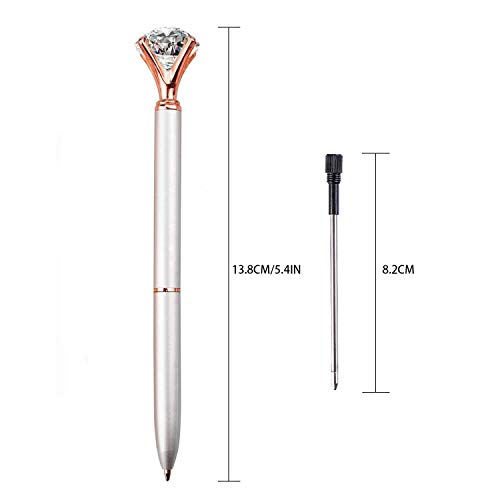 Rose Gold Crystal Diamond Pens (3pcs)