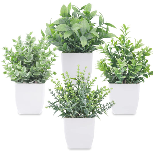 Office/Desk Mini Artificial Greenery- 4 Pack