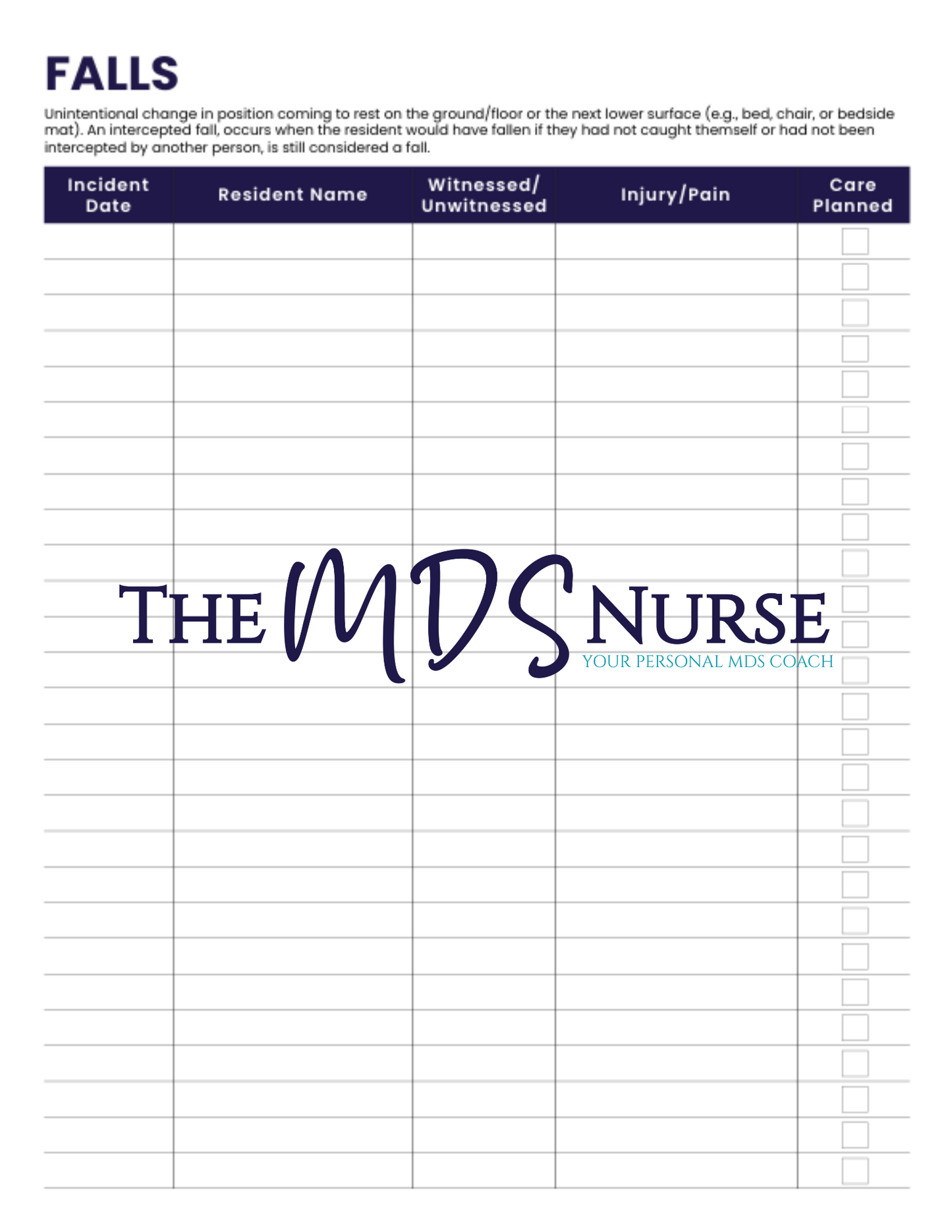 MDS Nurse Planner UNDATED (Hardcover) - PRE-ORDER NOW!!